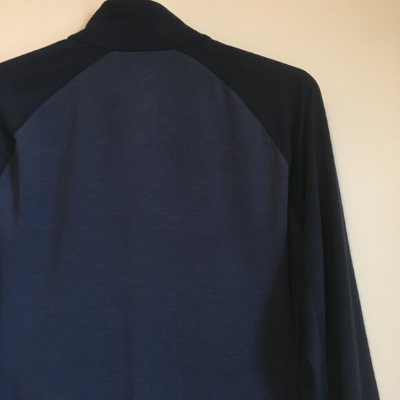 Paradox Merino Wool Blend Navy DRIrelease Freshguard Athletic 1/4 Zip Top - Picture 7 of 16